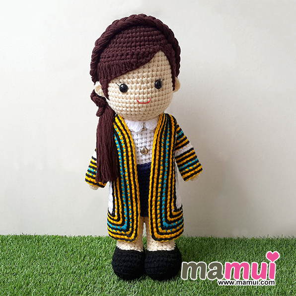 ตุ๊กตารับปริญญาจุฬาลงกรณ์ผมยาวสูง 18 นิ้ว