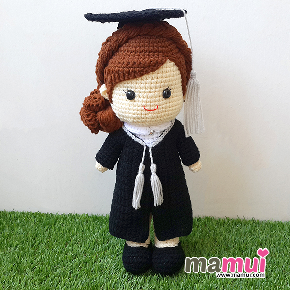 ตุ๊กตารับปริญญาเกษตรศาสตร์คณะศิลปศาสตร์และวิทยาศาสตร์สูง 13 นิ้ว