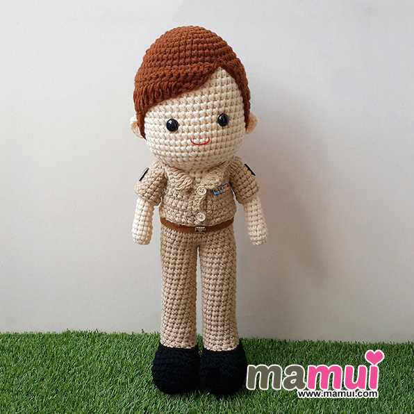 ตุ๊กตาครูผู้ชายผมสีน้ำตาลสูง 18 นิ้ว