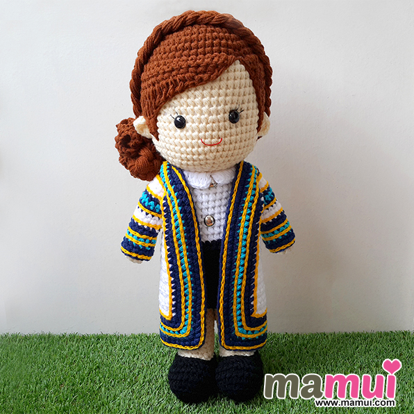 ตุ๊กตารับปริญญาราชมงคลธัญบุรีผมเกล้าสูง 18 นิ้ว