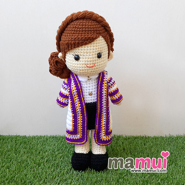 ตุ๊กตารับปริญญาราชมงคลพระนครสูง 13 นิ้ว