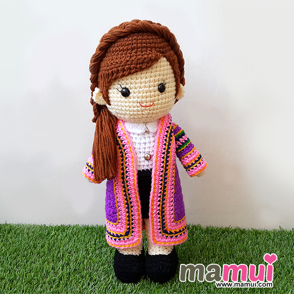 ตุ๊กตารับปริญญาบ้านสมเด็จเจ้าพระยาบริหารธุรกิจสูง 13 นิ้ว