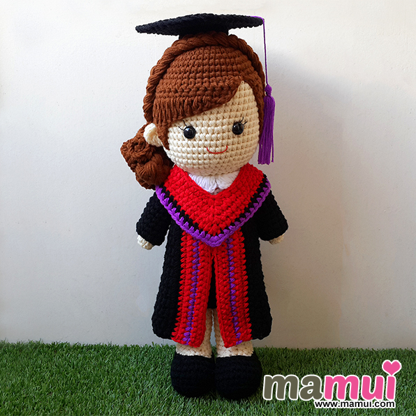 ตุ๊กตารับปริญญามหาวิทยาลัยกรุงเทพธนบุรีสูง 18 นิ้ว