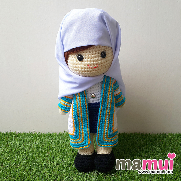 ตุ๊กตารับปริญญาอิสลามมหาวิทยาลัยราชมงคลตะวันออกคณะบริหารธุรกิจสูง 13 นิ้ว