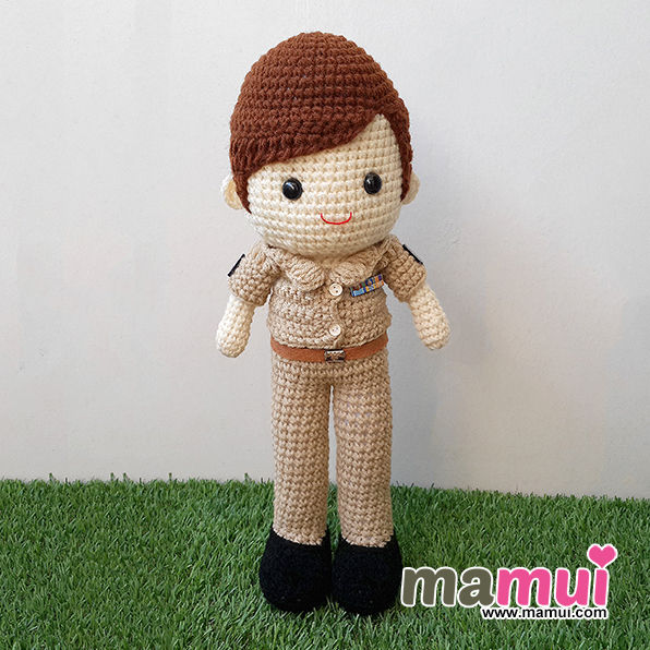 ตุ๊กตาครูผู้ชายผมสีน้ำตาลสูง 13 นิ้ว