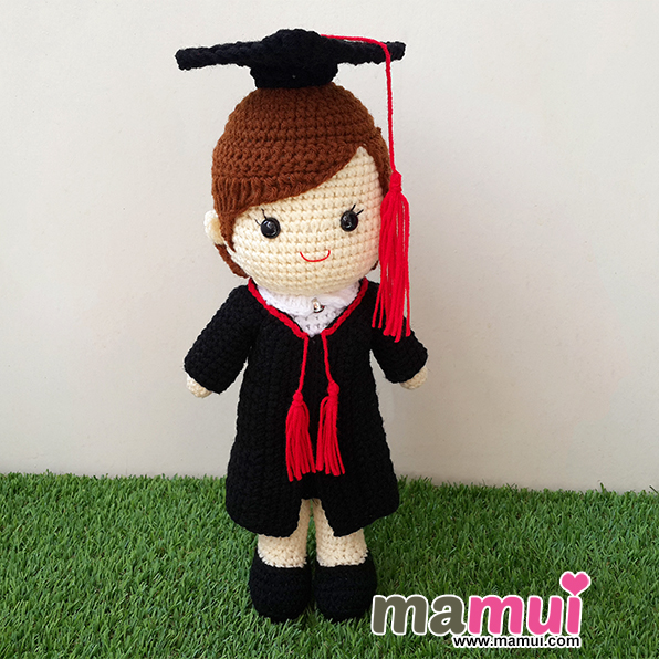 ตุ๊กตารับปริญญาเกษตรศาสตร์คณะสังคมศาสตร์สูง 13 นิ้ว