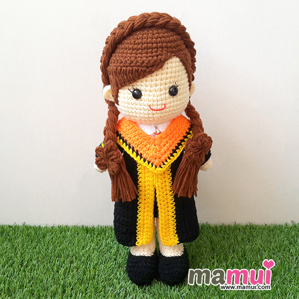 ตุ๊กตารับปริญญาสถาบันบัณฑิตพัฒนบริหารศาสตร์นิด้าปริญญาโทสูง 13 นิ้ว