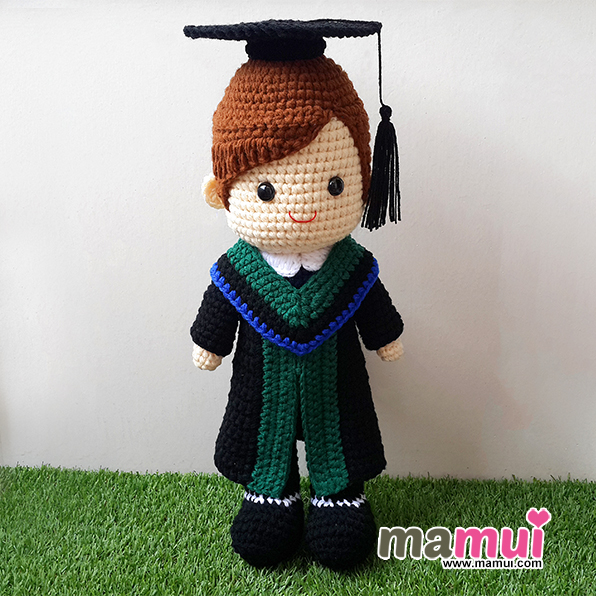 ตุ๊กตารับปริญญามหิดลคณะแพทยศาสตร์ผู้ชายสูง 18 นิ้ว