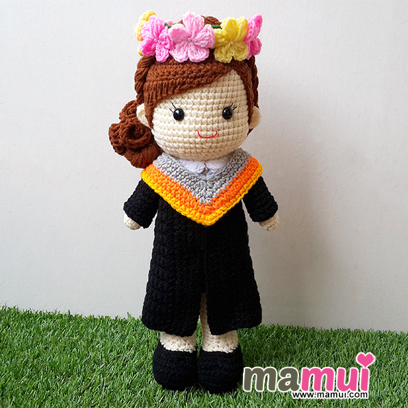 ตุ๊กตารับปริญญามหาวิทยาลัยบูรพาคณะพยาบาลศาสตร์สูง 13 นิ้ว