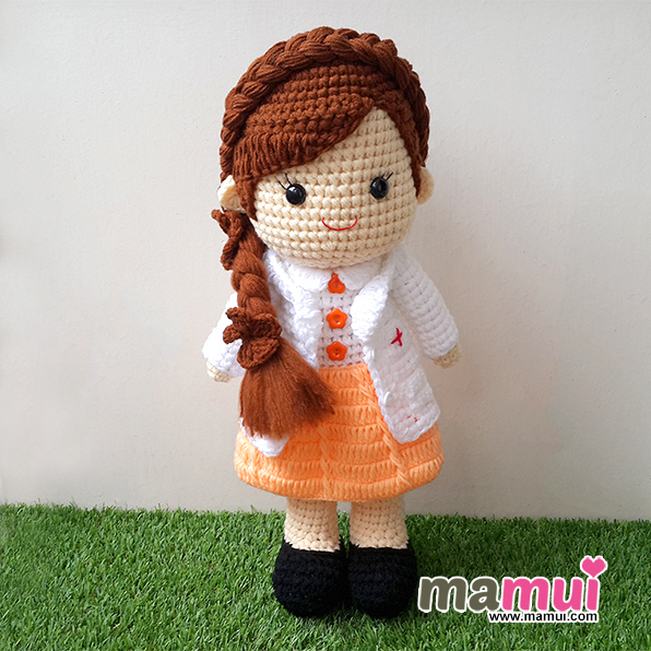 ตุ๊กตาหมอทรงผมเปียยาวสูง 18 นิ้ว