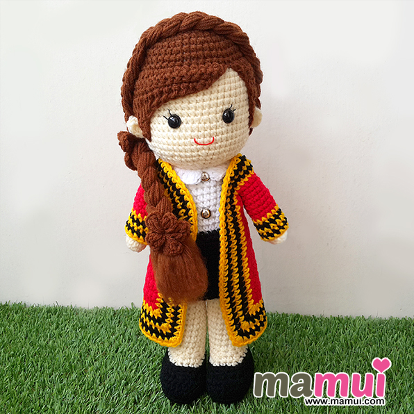 ตุ๊กตารับปริญญาพระจอมเกล้าผมเปียสูง 13 นิ้ว