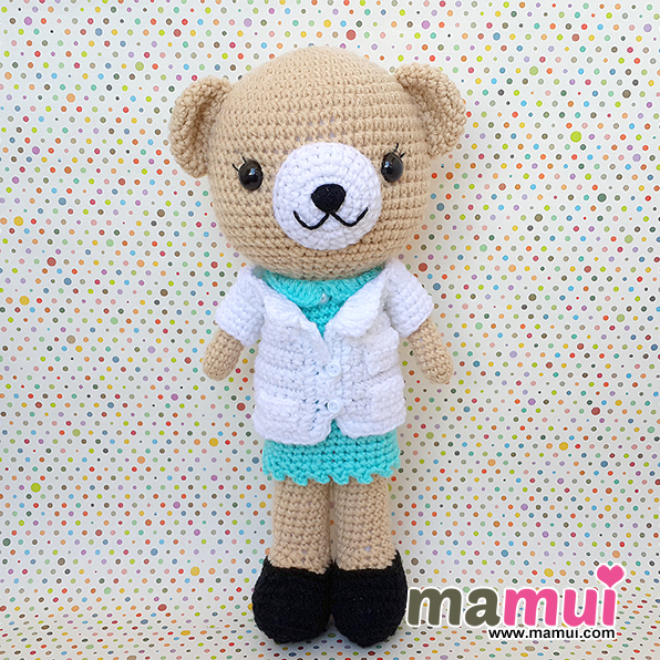 ตุ๊กตาหมีสวมชุดหมอสูง 13 นิ้ว