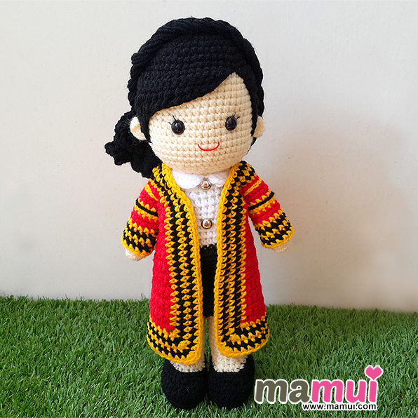 ตุ๊กตารับปริญญาพระจอมเกล้าปริญญาเอกสูง 13 นิ้ว