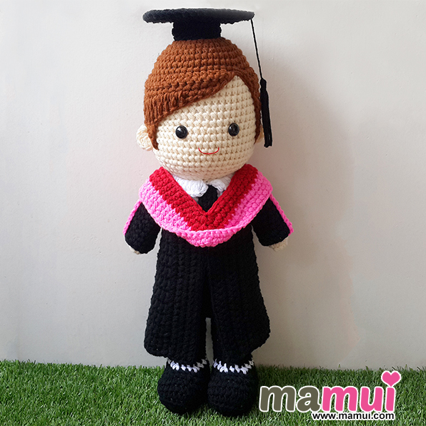 ตุ๊กตารับปริญญามหาวิทยาลัยรังสิตคณะวิศวกรรมศาสตร์สูง 18 นิ้ว