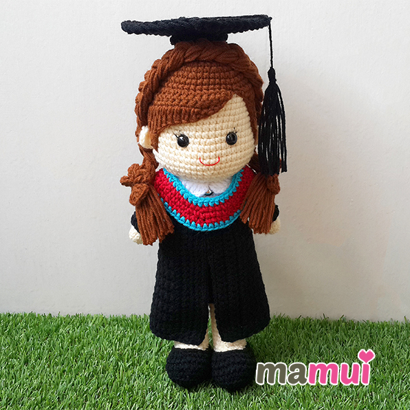 ตุ๊กตารับปริญญามหาวิทยาลัยสงขลานครินทร์คณะวิศวกรรมศาสตร์สูง 13 นิ้ว