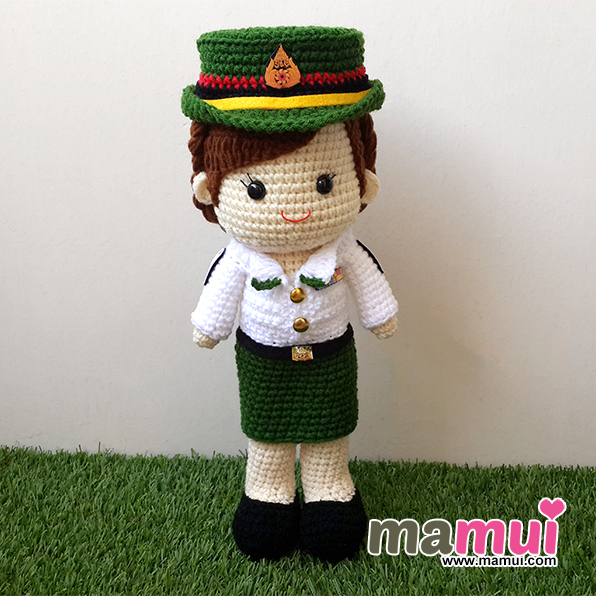 ตุ๊กตาทหารบกหญิงสูง 13 นิ้ว