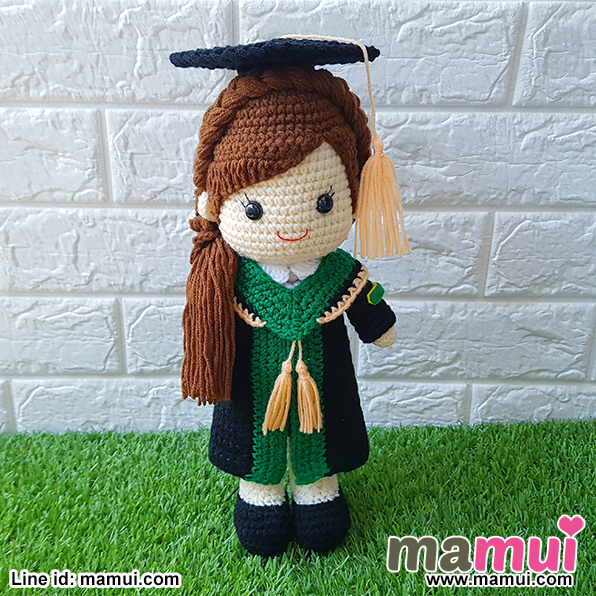 ตุ๊กตารับปริญญามหาวิทยาลัยแม่โจ้สูง 13 นิ้ว