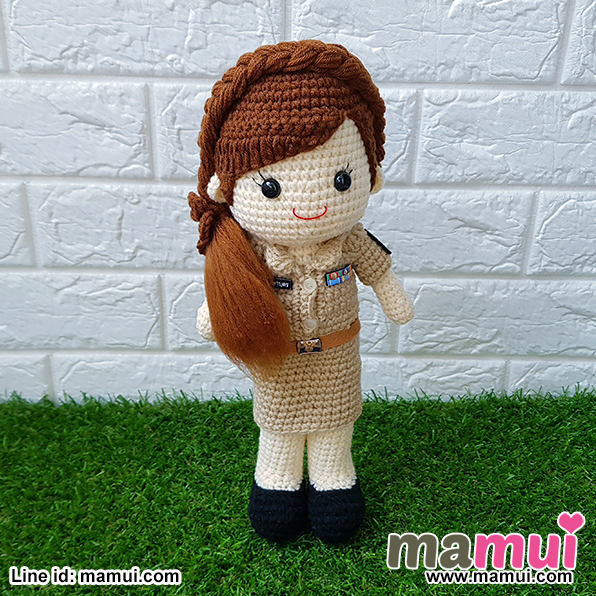 ตุ๊กตาครูผู้หญิงผมสีน้ำตาลสูง 13 นิ้ว