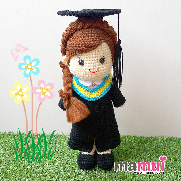 ตุ๊กตารับปริญญามหาวิทยาลัยสงขลานครินทร์คณะวิทยาศาสตร์สูง 13 นิ้ว
