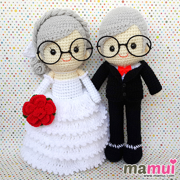 ตุ๊กตาของขวัญวันครบรอบแต่งงานสูง 13 นิ้ว