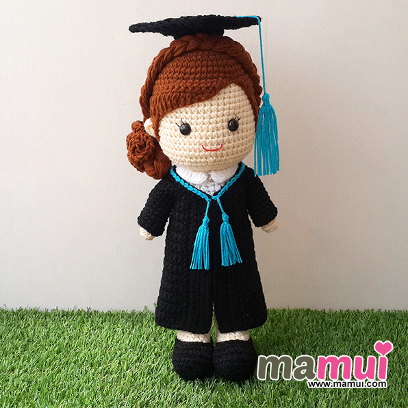 ตุ๊กตารับปริญญามหาวิทยาลัยเกษตรศาสตร์คณะบริหารธุรกิจสูง 13 นิ้ว