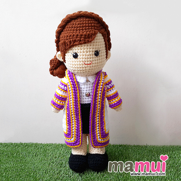 ตุ๊กตารับปริญญาราชมงคลพระนครสูง 18 นิ้ว