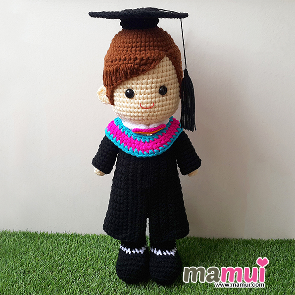 ตุ๊กตารับปริญญาสงขลานครินทร์ คณะการบริการและการท่องเที่ยวสูง 18 นิ้ว