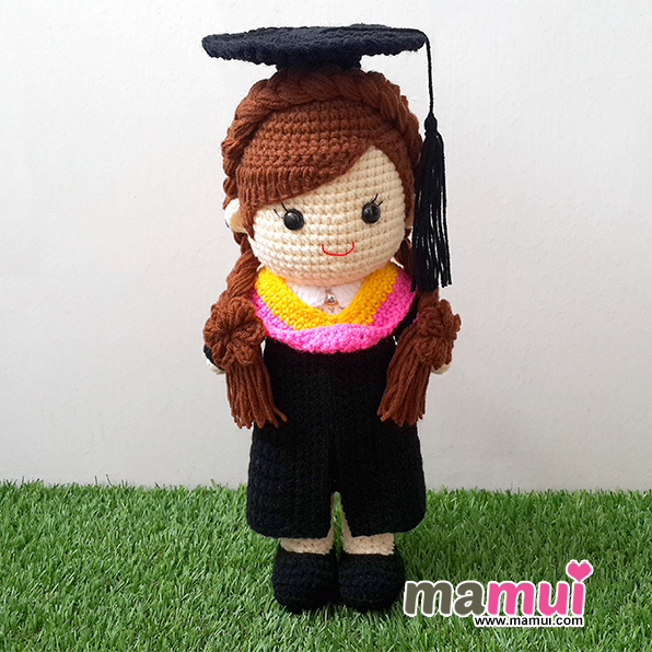 ตุ๊กตารับปริญญามหาวิทยาลัยรังสิตคณะนิติศาสตร์สูง 13 นิ้ว