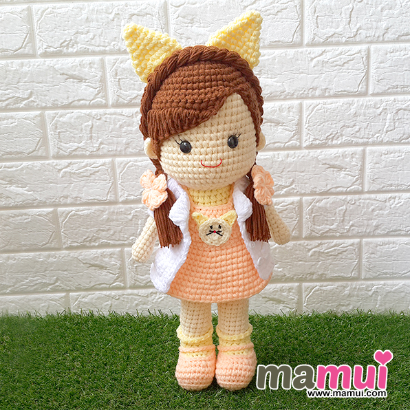 ตุ๊กตาหมอแมวตุ๊กตาแมวสวมเสื้อกาวน์สูง 18 นิ้ว