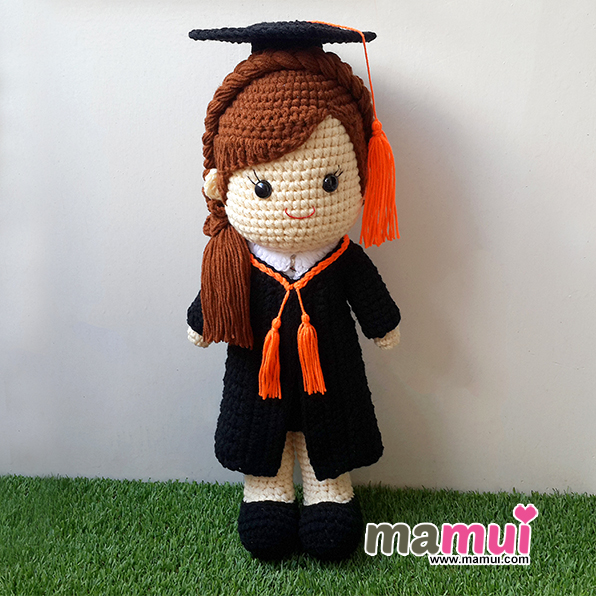 ตุ๊กตารับปริญญาเกษตรศาสตร์คณะเศรษฐศาสตร์สูง 18 นิ้ว