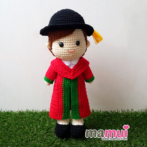 ตุ๊กตารับปริญญาต่างประเทศสูง 13 นิ้ว