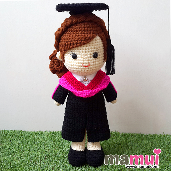 ตุ๊กตารับปริญญามหาวิทยาลัยรังสิตคณะวิศวกรรมศาสตร์สูง 13 นิ้ว