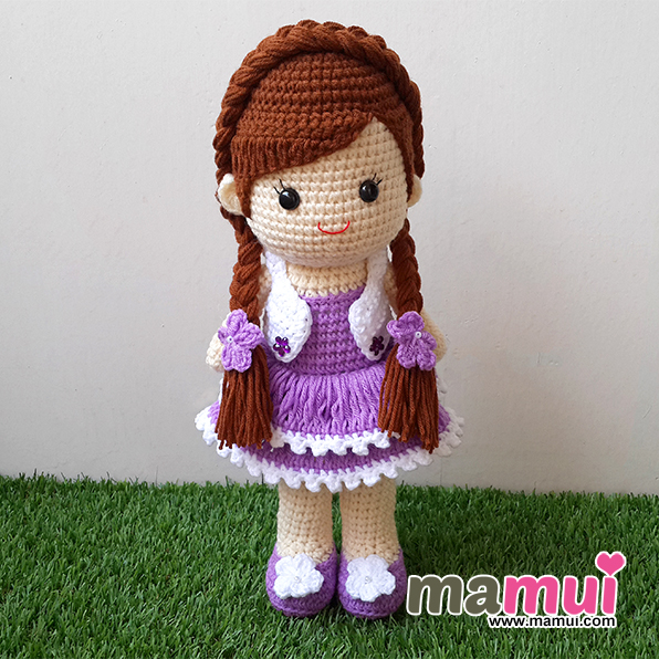 ตุ๊กตาเด็กผู้หญิงน้องอัญชันสูง 13 นิ้ว