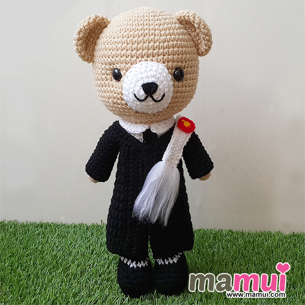 ตุ๊กตาหมีรับปริญญาธรรมศาสตร์สูง 13 นิ้ว