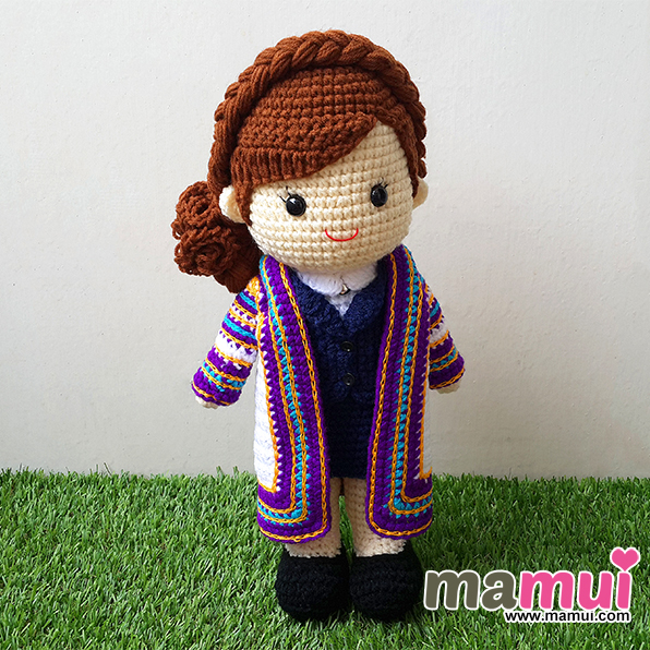 ตุ๊กตารับปริญญาราชมงคลพระนครปริญญาโทคณะบริหารธุรกิจสูง 13 นิ้ว