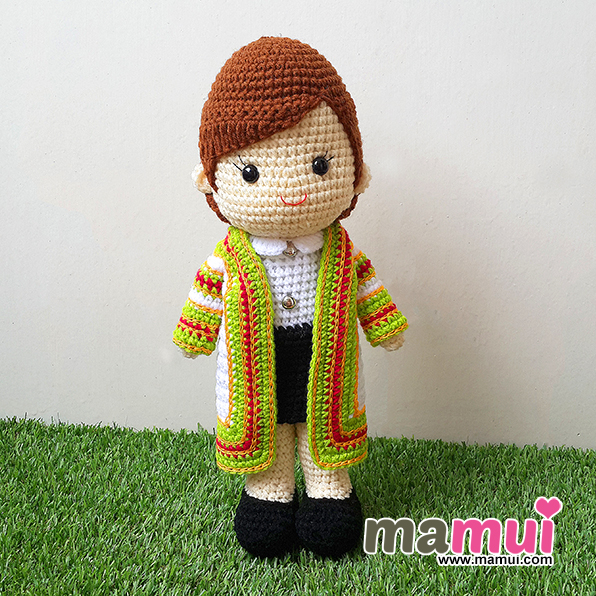 ตุ๊กตารับปริญญาราชมงคลกรุงเทพผมสั้นสูง 13 นิ้ว