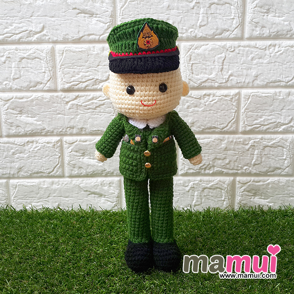 ตุ๊กตานักเรียนนายร้อยทหารบกสูง 13 นิ้ว