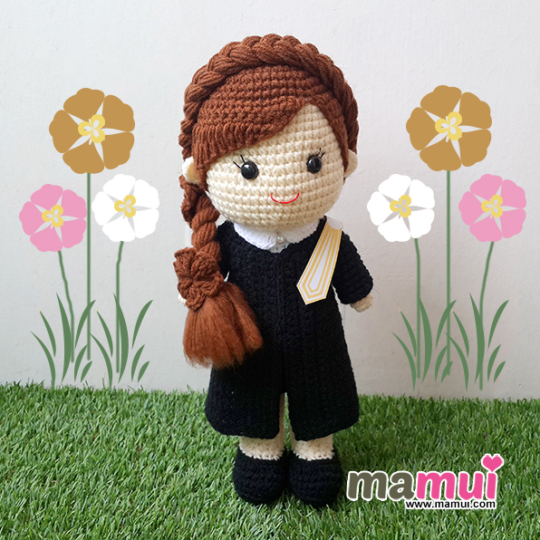 ตุ๊กตาทนายความทรงผมเปียยาวสูง 13 นิ้ว