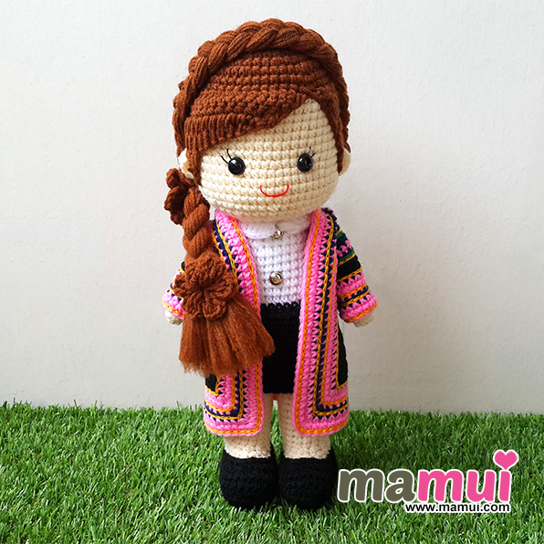 ตุ๊กตารับปริญาราชภัฏคณะบริหารธุรกิจผมเปียสูง 13 นิ้ว