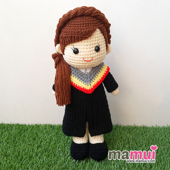 ตุ๊กตารับปริญญามหาวิทยาลัยศรีนครินทรวิโรฒคณะวิทยาลัยนานาชาติผมยาวสูง 13 นิ้ว