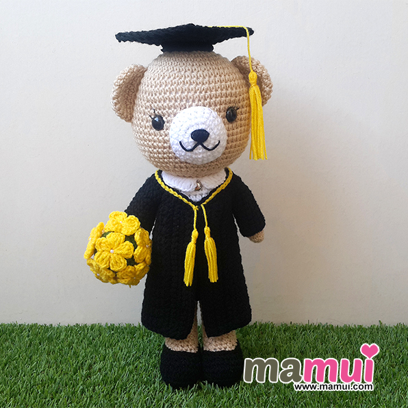 ตุ๊กตาหมีรับปริญญาเกษตรศาสตร์คณะเกษตรสูง 13 นิ้ว