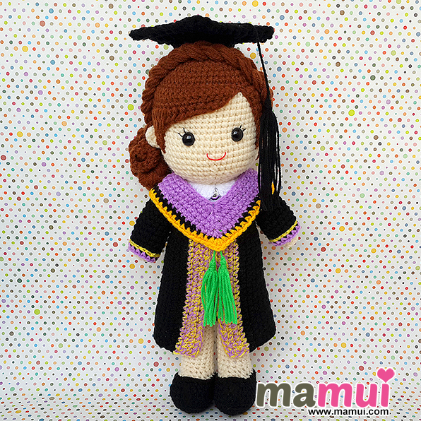 ตุ๊กตารับปริญญาผมเกล้าพะเยาสูง 13 นิ้ว