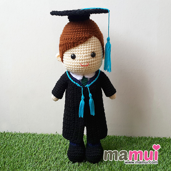 ตุ๊กตารับปริญญาเกษตรศาสตร์คณะบริหารธุรกิจสูง 13 นิ้ว