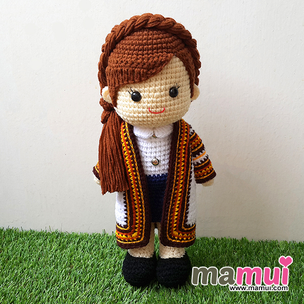 ตุ๊กตารับปริญญาราชมงคลล้านนาผมยาวสูง 13 นิ้ว