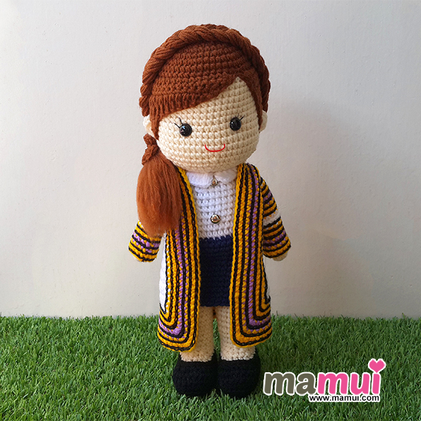 ตุ๊กตารับปริญญาจุฬาคณะทันตแพทยศาสตร์ผมสั้นสูง 13 นิ้ว