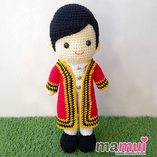 ตุ๊กตารับปริญญาพระจอมเกล้าผู้ชายสูง 13 นิ้ว