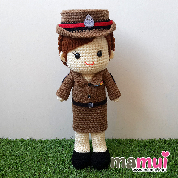 ตุ๊กตาตำรวจหญิงสูง 13 นิ้ว