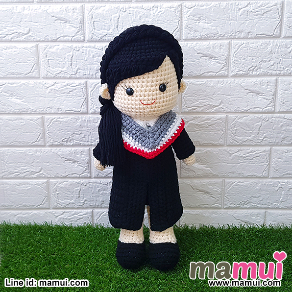 ตุ๊กตารับปริญญามหาวิทยาลัยศรีนครินทรวิโรฒคณะมนุษยศาสตร์สูง 18 นิ้ว