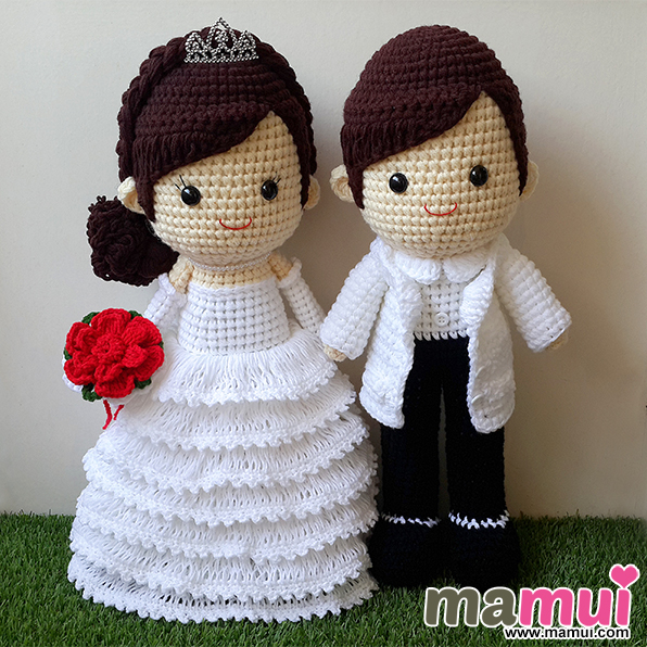 ตุ๊กตาแต่งงานเจ้าบ่าวสวมชุดหมอสูง 18 นิ้ว