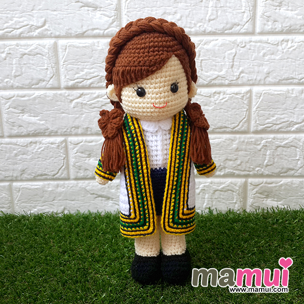 ตุ๊กตารับปริญญาจุฬาคณะแพทยศาสตร์ปริญญาโทสูง 13 นิ้ว